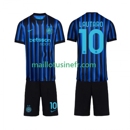 Maillot de Foot Inter Milan Lautaro Martinez 10 Domicile 2025-26 - Enfant